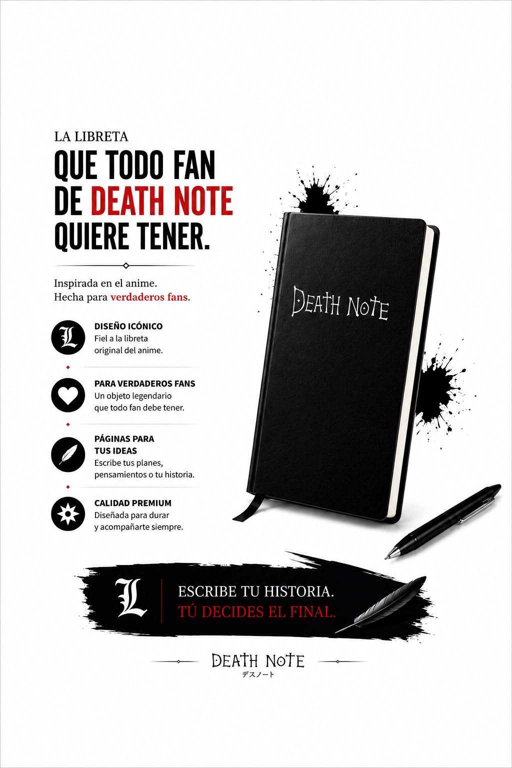 Libreta Death Note | Réplica Inspirada en el Anime
