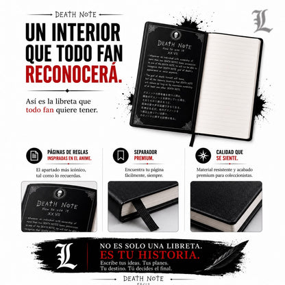 Libreta Death Note | Réplica Inspirada en el Anime